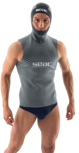 SEAC Sudadera con Capucha para Hombre, para Buceo, de Neopreno de 2,5 mm