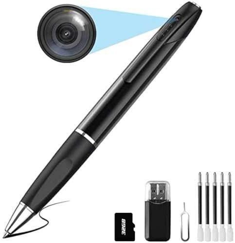 SANPROV Spy Cameras Pen 1080P Hidden Camera Mini Portable Pocket Cam Covert Camera with 32G SD Card Secret with Video Recording Photo Taking for Home Business Indoor