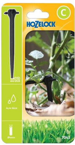 Hozelock Micro Asta End Line Dripper Spike 5/32 / 4mm Pack of 12