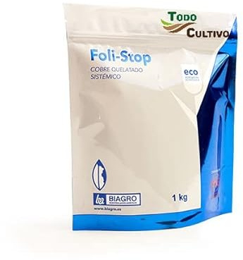 Folistop kopparkelat 1 kg kopparbaserad bioprotektor i hög koncentration, helt löslig och hög system. Ekologisk kopparkelat