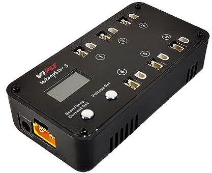 VIFLY WhoopStor V3 1S LiPo Battery Storage Charger and Discharger with LCD Display Tiny Whoop Charger with PH2.0 and BT2.0 Connectors