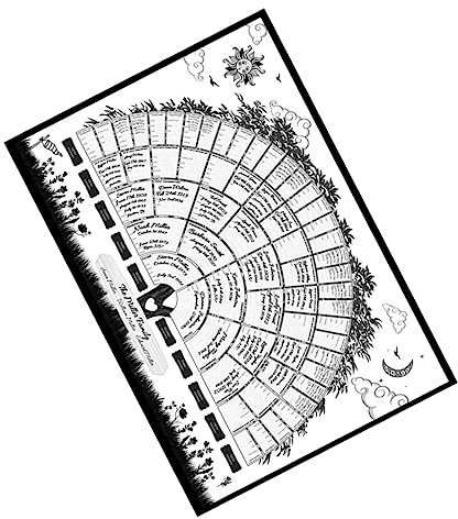 MAGICLULU Stammbaum-diagramm 40 X 60 Cm Ausfüllbares Ahnendiagramm Familiengeschichte Wanddekoration Ahnengeschenk