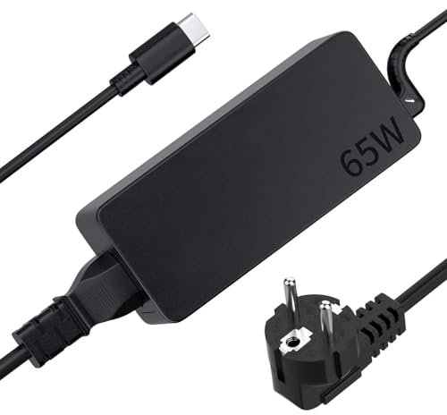 Ankink Compatible con Lenovo 65W USB-C Cargador portátil, Compatible con portátiles Lenovo, Adecuado para Lenovo ThinkPad X1 T14 T15 T480 T490 T580 X13 X280, Adecuado para Todos los Puertos Tipo C