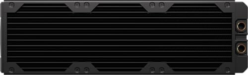 CORSAIR Hydro X Series XR5 360mm V2 Custom Cooling Radiator – Compatible with iCUE Link Fans, 3x120mm Fan Mounts, Screw Protection Plates, G1/4” Threads – Black