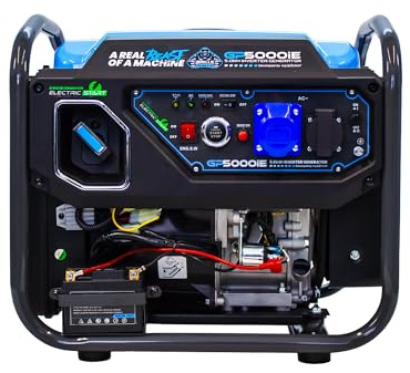 Equip2clean Gorilla Power 5000W Open Frame Inverter Generator | Wireless Remote & Electric Start | Fuel-Efficient Petrol-Powered Generator for Home, Outdoor & Jobsite Use | Portable & Electric