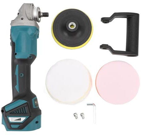 Hyuduo Sladdlös Borstlös Polermaskin 6 Växlar 18V Batteridriven Slipmaskin för Bildetaljer och Polering BL1820