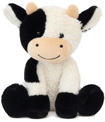1Pcs Highland Cattle Plush Toy, 8.7/22cm Soft Fluffy Stuffed Animal