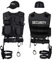 Black Snake® SWAT FBI Police Security Kostüm inkl. Einsatzweste, Pistolenholster, Gürtel, Handschellen und Baseball Cap - XL/XXL - Security