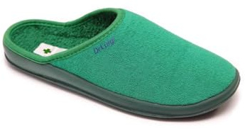 DrLuigi Zapatos médicos Mujer - Suela de Poliuretano - Interior y Exterior de algodón Italiano (Verde, 38)