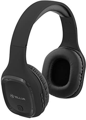 TELLUR Pulse Auriculares Bluetooth sobre la Oreja, BT5.0, Micrófono para Llamadas Manos Libres, Sonido HD Hi-Fi, Controladores de 40 mm con Refuerzo de Graves, Diseño Ligero y Almohadillas Suaves