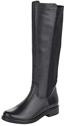 Remonte D8371, Stivali ad Altezza Ginocchio Donna, Nero 01, 36 EU