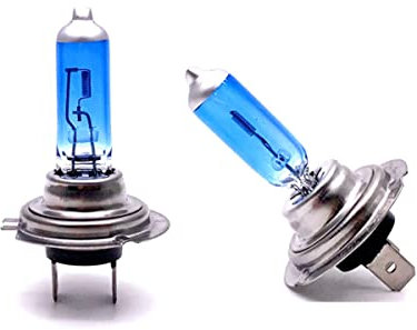 Etomvoop 2 Stück H7 6000K Xenon Gas Halogen Scheinwerfer 12V 100W Ultra Bright White Nebel Halogenlampe Birne Auto Scheinwerfer Lampe (2 Stück)