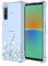 RankOne Hülle Geeignet für Sony Xperia 10 IV (6 Inches) Transparente TPU Silikon Farbzeichnungsmuster Case - Blumen 10