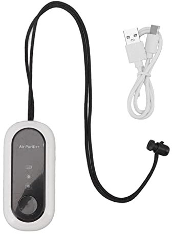 Halsbandreiniger, Luftreiniger mit USB-Aufladung, Mini-Luftreiniger, tragbar, klein, wiederaufladbar, tragbar, für Outdoor, Reisen