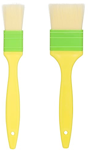 Pastry Brushes Basting Brush for Cooking Spreading butter, oil, or egg wash,Cooking Baking BBQ Oil Brush (2, 1in, 2in)