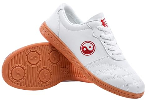 ForceRoute Scarpe Kung Fu,Arti Marziali Taichi Scarpe,Scarpe da Boxe Karate,Cinese Kung Fu Scarpe,Traspirante,Leggero E Morbido,vestibilità E Comoda,per Taekwondo Boxe Karate Kung Fu Taichi