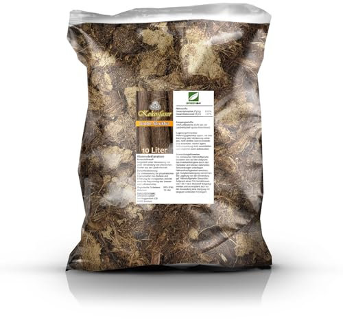 Natur-Kokosfasern für Terrarien, Substrate, Nester und Dekorationen, grobe Struktur, umweltfreundlich 10 Liter