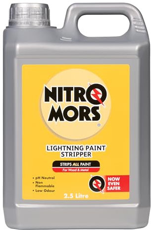 Nitromors Lightning Paint Stripper 2.5L, Heavy-Duty, Safer Paint Remover for Wood & Metal