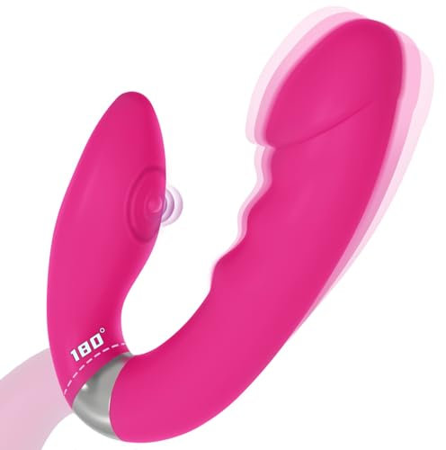 Zestres vibratoreper donna professionale: vibratore con doppia testa rotante, 10 modalità di vibrazione + 3 di massaggi, sex toys waterproof IXP6 per clitoride e stimolazione profonda, design elegante