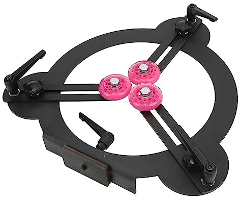 ERYUE Herramienta de Metal Ajustable con Soporte Estable para Torneado de Madera, Estable para Muebles Carpintería, Material Acero