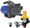 KREISELPUMPE JETPUMPE HAUSWASSERWERK HAUSWASSERAUTOMAT INNO-TEC 1200-1 mit Durchflusswächter AQUA-3 -Automatic-Controller verkabelt, Pumpe als Gartenpumpe od. Brauchwasserversorgung
