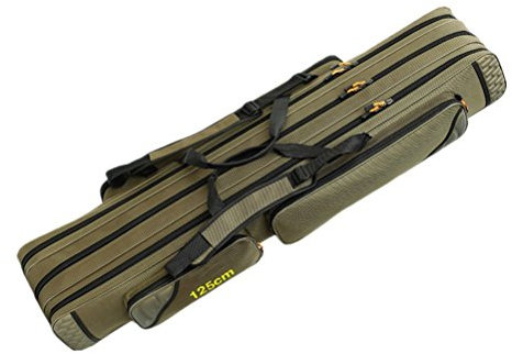 TentHome Allround Rutentasche Angeln Tasche Angeltasche Rutenfutteral 3 Fächern Verschiedene Längen für Angelruten 100cm