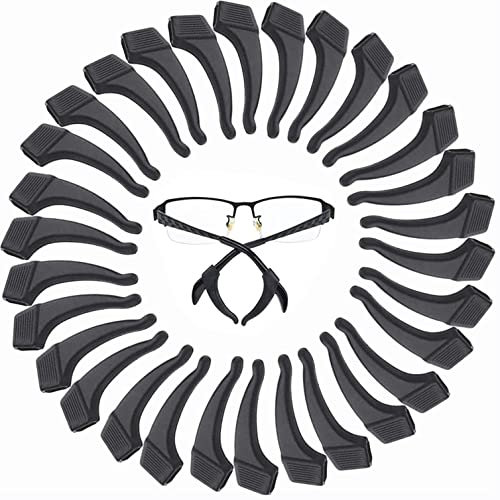 MOLDERP Unisex-Erwachsene Brillen-0000 Brille ohrgriff, Schwarz, inches