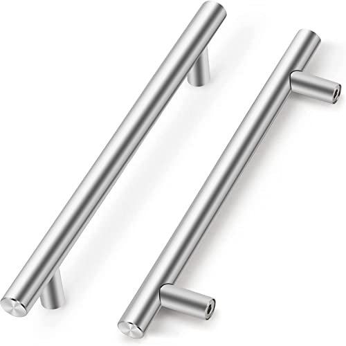 Drenky 2 Unités En argent acier inoxydable Boutons De Porte Tirer La Poignée De Meubles avec Vis pour Tiroir Meuble Cuisine Cuisine Home Decorating, Trou à Trou Centre Distance 160 mm