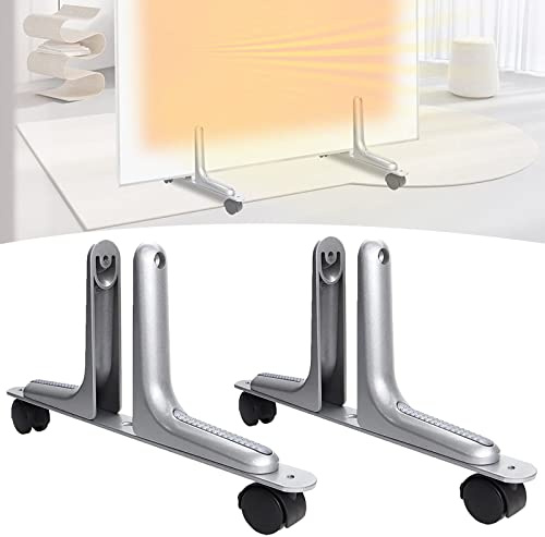 EUPXRHY 2 x stativ för infraröd vägguppvärmning, fötter för infraröda element, aluminiumlegering robusta fötter för infraröda element, passar mindre än 6 cm tjock infraröd värme
