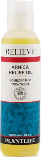 Plantlife Arnica Relieve Oil - Relieve Products are a Homeopathic Solution for Everyday Use - Works Quickly and Effectively - Made in California