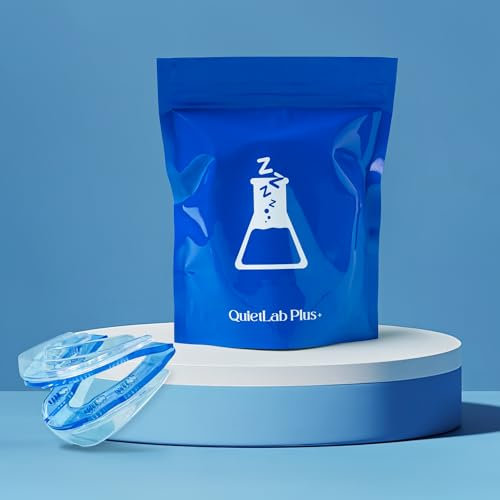 Quiet Lab Plus Anti-Schnarch Mundstück, 25 Einstellbare Positionen, BPA-frei, Freie Mundöffnung Während des Schlafens, Kein Formen Erforderlich | Anti Schnarchschiene (Patentierte Technologie)