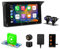 VSYSTO Motorrad Dashcam wasserdichte, 5 HD Touchscreen mit Apple CarPlay & Bluetooth, Dual HD 1080P (IMX307) Front+Rückkamera, GPS Navigation, Siri, WiFi, Reifendrucksensor (TPMS), Allwettertauglich
