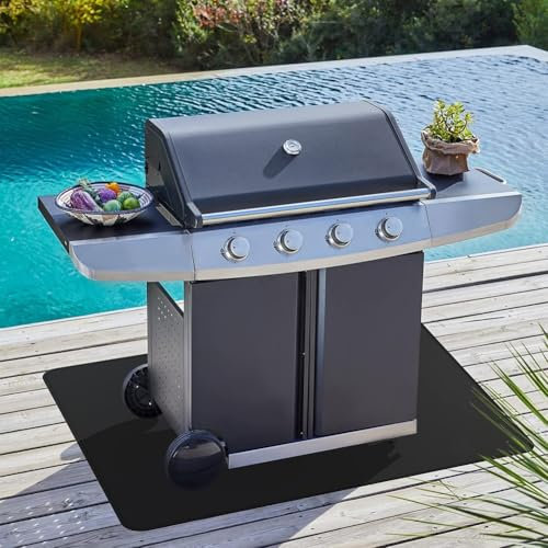 Heat Resistant BBQ Mats for Indoor and Outdoor Cooking, Non Slip Design for Safe Grilling and Easy Cleanup (122cm*76cm)