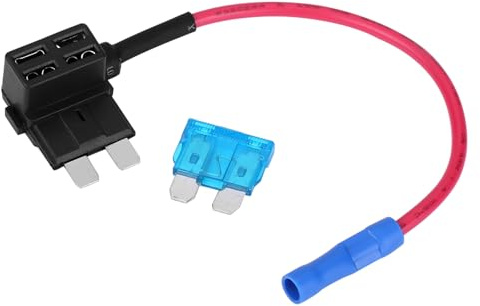 aqxreight Adaptador de Grifo de Fusible Automático para Coche, 5 uds., Soporte de Fusibles de Cuchilla ATO ATC Estándar, Circuito Conveniente, Protección Fácil, Agregue un Soporte de Protección para