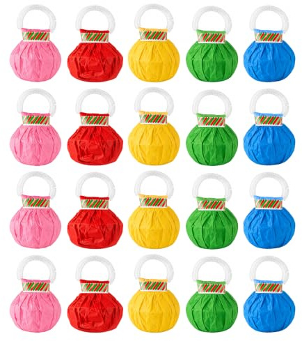 20 Pièces Lancer Serpentins, Serpentin Multicolore, Serpentins à Lancer à la Main, Serpentin Mariage, Serpentina Carnaval Bombe, Streamer en Papier Fait Main Confettis, pour Fête, Anniversaire, Noël