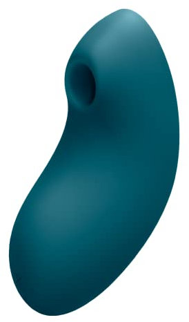 Satisfyer Vulva Lover 2 Druckwellen-Vibrator | Sex-Toy für Frauen | 2:1 Druckwellen & Vibration | Hochwertiges Silikon in blau | Wasserdicht (IPX7) | Ultimative klitorale Orgasmen für Damen