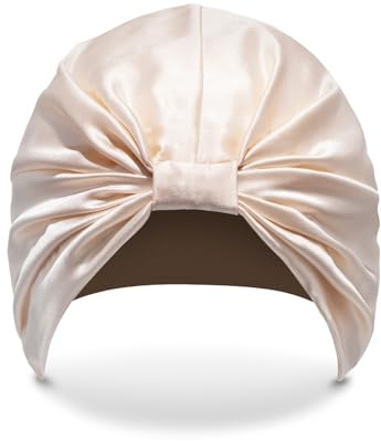 SILKE Hair Wrap - The Sofia | 100% Luxurious Silk Hair Wrap | The Silk Bonnet Hair Turban that Protects & Repairs Damaged Hair | Sleep Cap Suitable for Frizzy, Curly, & Straight Hair Types