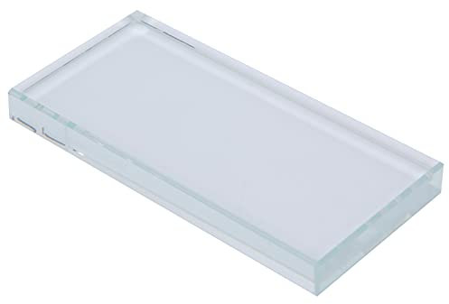 Glass Nail Art Palettes, ANGGREK Nail Art Painting Palette Color Mixing Glass Rectangle Makeup Blending False Eyelash Glue Holder