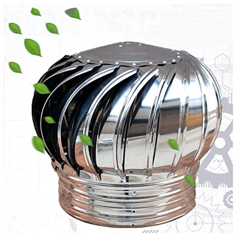 JUCCJUXIN Sombrero Extractor De Humos Giratorio,Giratorio De Viento AntióXido Consumo Cero,Gorro Barbacoa para Granjas Techos FáBricas,Salida De Chimenea Giratoria para Granjas (Size : 110mm/4.33in)