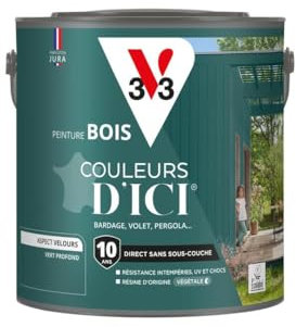 V33 Peinture Bois Couleurs d'ICI - Vert profond - 2L