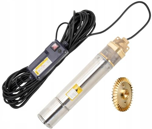 4 Deep Well Borehole Submersible Pump Clean Water Stainless Steel 750W 60M Head Control Box