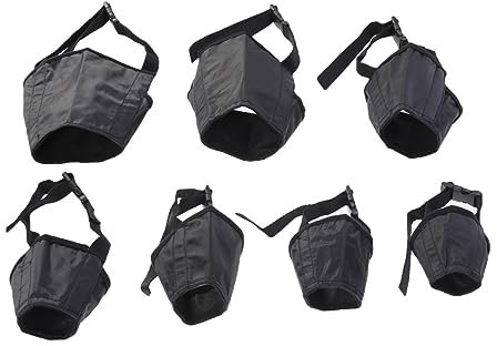 BUGUUYO Museruole 7 Misure - Dispositivo Anti-abbaio in Tessuto Comode E Resistenti Per Animali Domestici