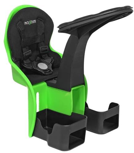 KaZAM Kangaroo Classic Front Mount Bicycle Child Seat, Green, Universal