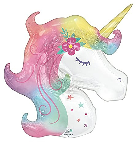 amscan Einhorn Folienballon Kopf