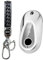 MEDZUK Coque Clé Compatible avec Mercedes Benz GLC X254 AMG 2022-2024 2025 Coque de Protection pour clé de Voiture TPU, Accessoire Étui pour Clés avec Porte-clés (Argent)