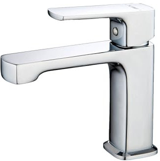 BELZ Wasserhahn Bad, Waschtischarmatur, Waschbecken Armaturen, Armatur Badezimmer, Mischbatterie Bad, Messing Chrom (Chrom)