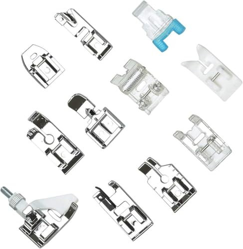 SVNR 11-teiliges Universelles Nähfüße Set, Nähmaschinen Zubehör für Singer, Brother, Pfaff, Toyota, W6 Nähmaschinen