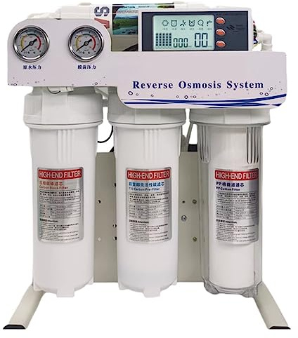 800/1200/1600 Gpd Level 5 Filtering RO Reverse Osmosis System, Filter System Aquarium Filter System, Smart Auto Water Purifier Under-sink & Countertop Filtration(1600G)