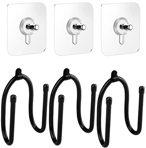 Rongxze 4 soportes de manguera sólidos, soportes para manguera de jardín, adecuados para todos los escenarios (jardín, garaje, cocina, suspensión de aspiradora)