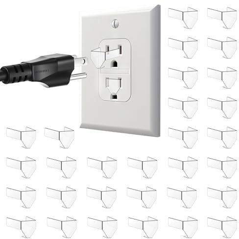 TIESOME 30 Pcs 3 Prong Loose Outlet Fix Plug, Plastic Socket Outlet Tightener Insert Ensure Secure Connection for Power Plug Tiny Plugs For Loose Outlets Compatible with Most Losing Outlets and Socket